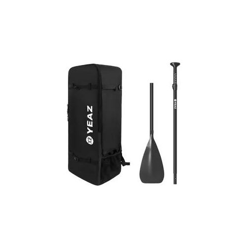 SUP-Paddel YEAZ "Rucksack & Carbon-Paddel KIT CARBON", schwarz, Paddel