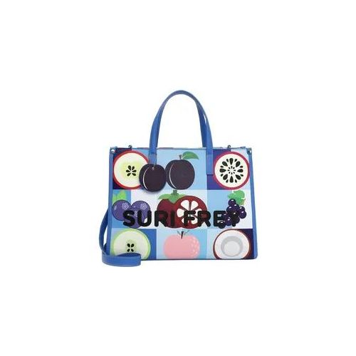 Shopper SURI FREY "Shopper SFY Issy", Damen, Gr. B/H/T: 39,5cm x 30cm x 16cm 0, blau (blau 500), PVC, Taschen Shopper
