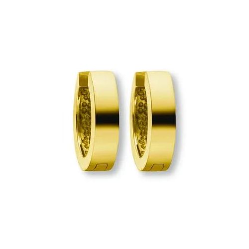 Paar Creolen ONE ELEMENT "Ohrringe Creolen aus 333 Gelbgold Ø 12,5 x 3,0 mm", gold, Ohrringe, Damen, Damen, Gelbgold 333 Gold, Gelbgold 333, Gold, Sanfte Linie – unaufdringlich und geschmackvoll