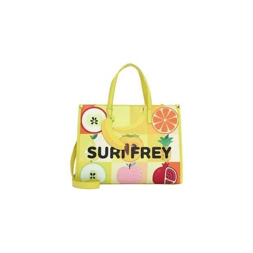 Shopper SURI FREY "Shopper SFY Issy", Damen, Gr. B/H/T: 39,5cm x 30cm x 16cm 0, gelb (gelb 460), PVC, Taschen Shopper