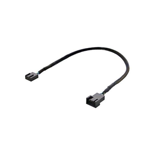 Deltaco - fan power extension cable - 4 pin fan connector to 4 pin fan connector - 30 cm