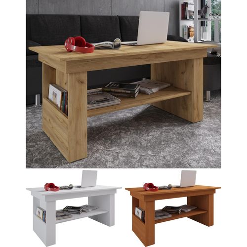VCM Holz Couchtisch schlicht Maße ca. H. 52 x B. 115 x T. 58 cm Wohnzimmertisch - Kobila