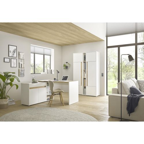 Büromöbel-Set HOME AFFAIRE "CiTY/GiRON", weiß, B:273cm H:200cm T:120cm, Arbeitsmöbel-Sets, Büromöbel-Set