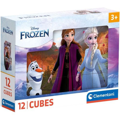 Würfelpuzzle CLEMENTONI "Frozen 2", bunt, Puzzles, KinderB:16cm H:12cm, Kunststoff, Made in Europe, B:16cm H:12cm