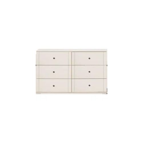 Schubkastenkommode WIMEX "Chalet", weiß, B:130cm H:83cm T:41cm, Sideboards, mit dekorativen Aufleistungen