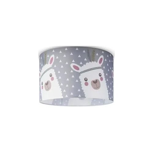 PACO HOME Deckenleuchte "Ela 214", weiß, 1, Ø 45,5cm H: 29,5cm, Leuchten, Kinderlampe Deckenlampe LED Kinderzimmer Lampe Lama-Motiv, E27, Kinderlampe