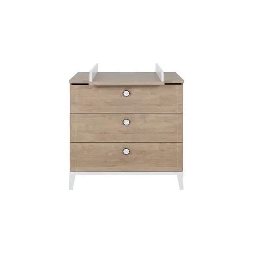 Wickelkommode GALIPETTE "Marcel", braun (eiche blond, eiche blond), B:95cm H:91cm T:46cm, Holzwerkstoff, Wickelkommoden, Wickelkommode, Komplette Wickelkommode