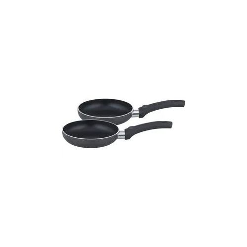 Pfannen-Set GSW "Cnuspa (Snackpfannen-Set)", schwarz, H:3,5cm Ø:16cm, Pfannen, VITAFLON CLASSIC Antihaft-Versiegelung, Induktion