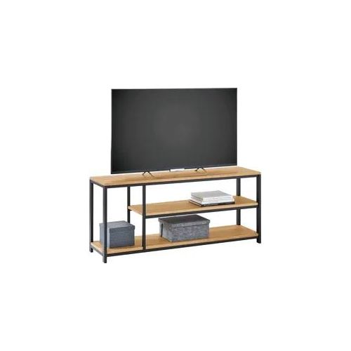 Raumteiler NIEHOFF SITZMÖBEL, braun, B:135cm H:58cm T:36cm, Massivholz, Regale, Raumteiler, Regalsystem, auch als Raumteiler nutzbar, Balkeneeiche natur massiv