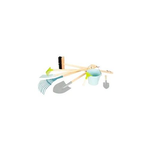 Kinder-Gartenset SMALL FOOT "Gartenwerkzeug-Set, groß", bunt, Spielwerkzeug, Kinder