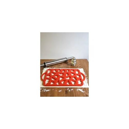 Ausstechform RUCO, rot, B:220mm L:320mm, Kunststoff, Ausstechformen, Ausstechschablone für Weihnachtsgebäck