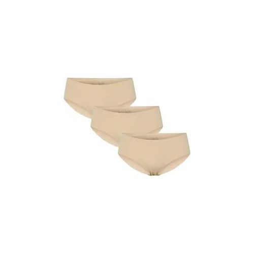 Shapingslip PIECES "PCNAMEE BRIEF 3-PACK", Damen, Gr. M, 3 Stk., peach taffy pack:3 pack, Jersey, Obermaterial: 75% Polyamid, 25% Elasthan, unifarben, bequem, Unterhosen