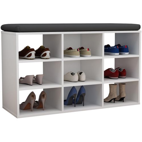Schuhregal VCM "Holz Regal Schuhschrank Schuhregal Hinsol XS", weiß, B:80cm T:30cm, Regale, Schuhregal