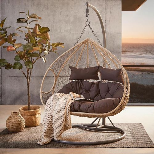 Ambia Garden Hängesessel, Textil, Füllung: Schaumstoff, 203 cm, Gartenmöbel, Hängesessel