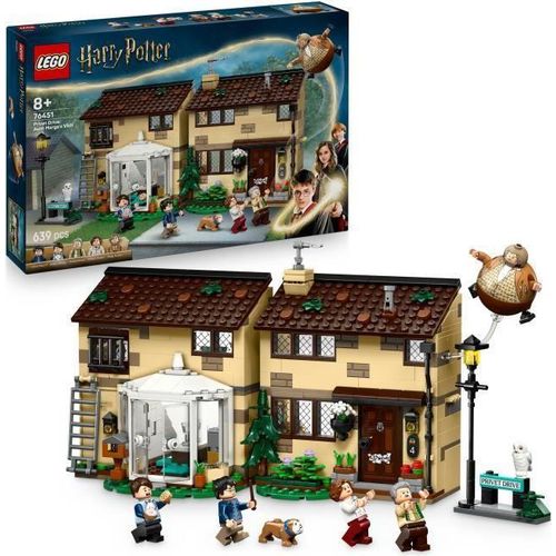 LEGO Harry Potter 76451 Privet Drive, Tante Marge Besuch, Bauset, 639 Teile, 8+ Jahre, 5 Minifiguren