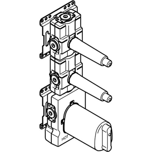 Dornbracht xTOOL UP-Thermostatmodul mit 2 Ventilen, 3552197090
