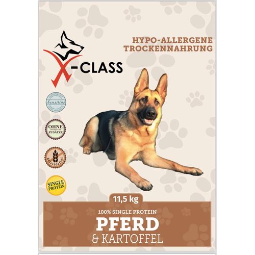 Hypo-Allergene Trockennahrung Pferd mit Kartoffel, 11,5kg, Trockenfutter für allergische und ernährungssensible Hunde