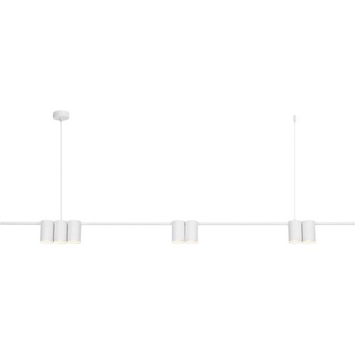 Pendelleuchte Genesis 7xGU10 weiß Aluminium-Balken von Milagro