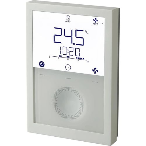 Siemens Raumtemperaturregler LCD 5..40°C 2/3-Pkt/PWM Uhr FC/Uni.vert., 1 Stk.