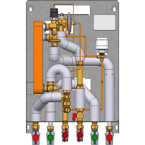 Danfoss EvoFlat Reno, Typ 3, 230V, incl. Kugelhähne, 1 Stk.