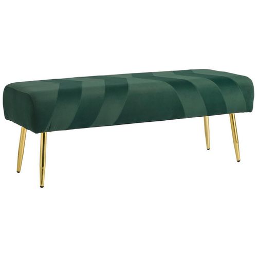 Mid.you Hockerbank, Grün, Metall, Textil, 1-Sitzer, 110x41x43 cm, Esszimmer, Bänke, Sitzbänke