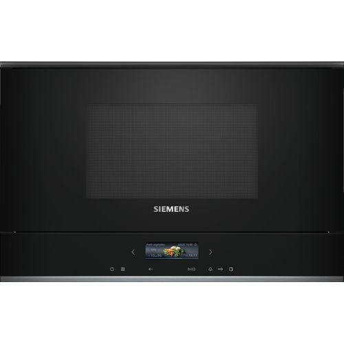 SIEMENS Einbau-Mikrowelle "BF722R1B1", schwarz, B:59,4cm H:38,2cm T:31,8cm, Mikrowellen