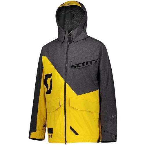 Scott XT Shell Dryo Snowmobil Jacke, gelb/grau, M