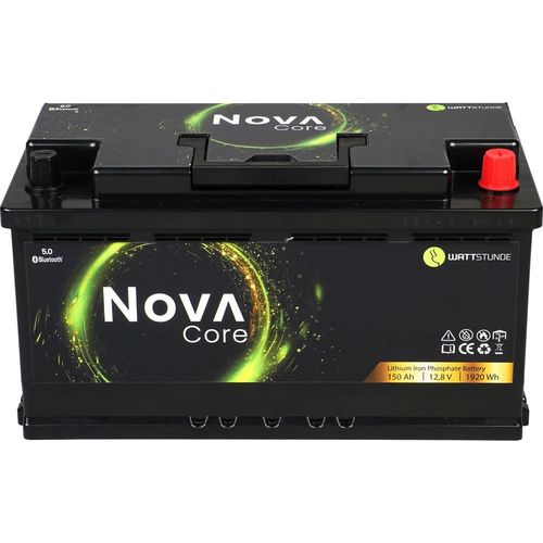 WATTSTUNDE NOVA Core Batterie 12,8V 150Ah 1920Wh LiFePO4 mit 0% MwSt nach §12 Abs. 3 UstG