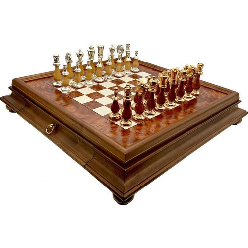 s Italfama Orientale Grande Schachset aus 24K Roségold und 925 Silber