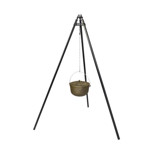 Gusseisen Kessel Gulaschkessel Feuertopf Feuerkessel auf Füßen mit Deckel 6l Neu