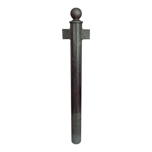 Schake Stilpfosten Typ 40673B als Barriere, System zum Einbetonieren, Ø 60mm + Kugelkopf, als Endpfosten, beschichtet, RAL 6005)