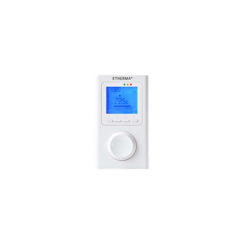 Etherma Funk-Raumthermostat mit Uhr, LCD-Anzeige ET-14A (40595)