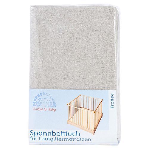 Julius Zöllner Kinderspannbetttuch, Taupe, Textil, 68-90x95-95 cm, bügelfrei, Rundumgummi, weich, hautsympathisch, Schlafen, Babybett-Ausstattung, Spannbettlaken Kinderbett