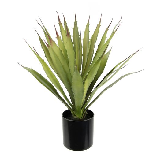 Kunstpflanze I.GE.A. "Künstliche Agave Aloe Vera im Topf Kunstpflanze", grün, B:16cm H:38cm L:16cm, Kunststoff, Kunstpflanzen, Kunstpflanze, Kaktus Kakteen