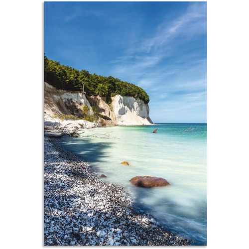 Artland "Kreidefelsen auf der Insel Rügen III" Küste 1 Stk. tlg. für Innen- und Außenbereich geeignet, Outdoorbild