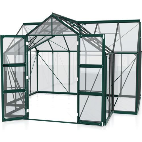 Vitavia Gewächshaus "Clarus" smaragd 13 m² 3 mm ESG