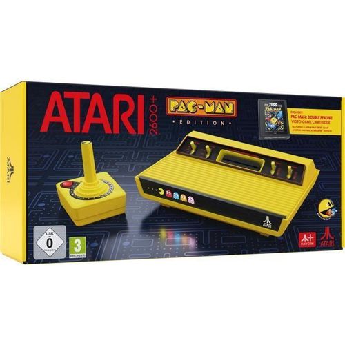 Retro Gaming Konsole Atari 2600+ Pac-Man Edition, Kompatibel mit Atari 2600 & 7800