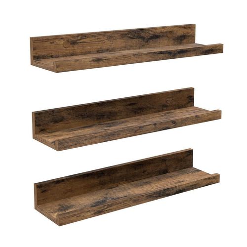 Mid.you Wandregalset, Dunkelbraun, Holzwerkstoff, 38x5x10 cm, hängend, Küchen, Küchenmöbel, Küchenregale