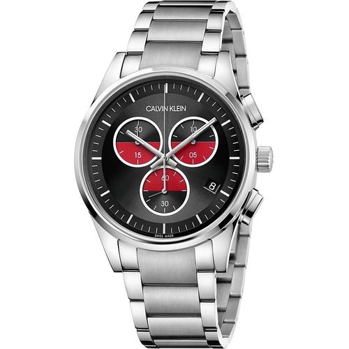 Chronograph Calvin Klein Versilbert/Stahl Kollektion Completion - mann