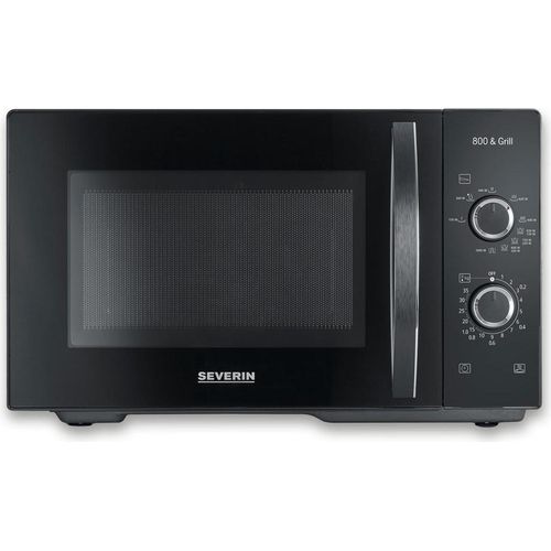 Severin Mikrowelle mit Grillfunktion 2-in-1 MW 7785 aus Edelstahl, schwarz Mikrowelle Mikrowelle Mit Grill Grillofen Mikrowellengerät