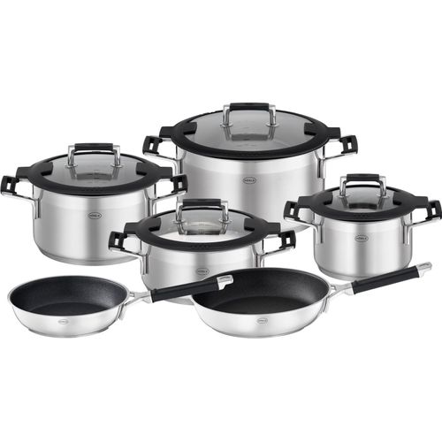 RÖSLE Topfset 6 tlg. Silence Pro Edelstahl Topfset Kochtopf Set Induktion