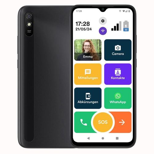 Senifone S1 Seniorenhandy Smartphone mit Android – 32GB - Handy für Senioren mit SOS-Taste & Großen Tasten