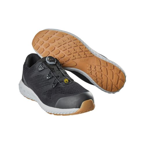 Mascot Sicherheitshalbschuh S1P mit Boa® Sicherheitshalbschuh S1P Sicherheitsschuhe Größe 0838, schwarz (F0300-909-09-0838)