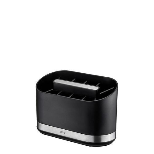 Gefu Küchenutensilienhalter Smartline, Schwarz, Edelstahl, Metall, Kunststoff, 10.2x14.2x22 cm, Kochen, Küchenhelfer, Sonstige Küchenhelfer