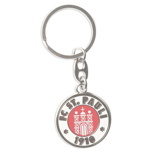 Schlüsselanhänger FC ST. PAULI "FC St. Pauli Schlüsselanhänger FC St. Pauli Logo", Herren, silber, Schlüsselanhänger Schlüsselanhänger