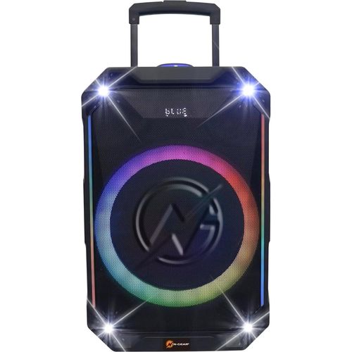 N-GEAR THE FLASH 1240 | 12-Zoll-Bluetooth-Lautsprecher mit Mikrofon und Lichtshow