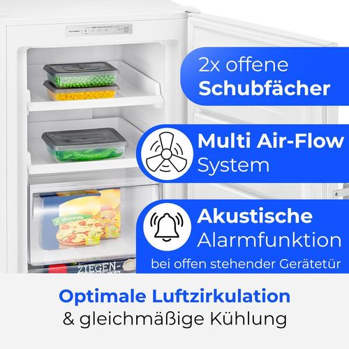 Bomann® Gefrierschrank Nofrost | | 171cm | Tiefkühlschrank | MultiAirflow | leise 39dB | bis zu -22°C | GS 7366 weiß