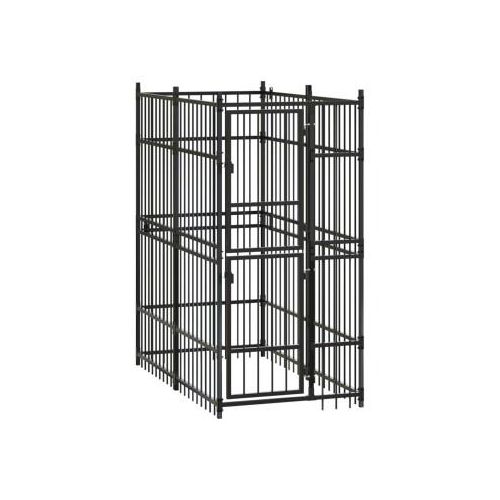 VidaXL Hundezwinger Box Stahl 96 cm, 1,92 m, 2 m