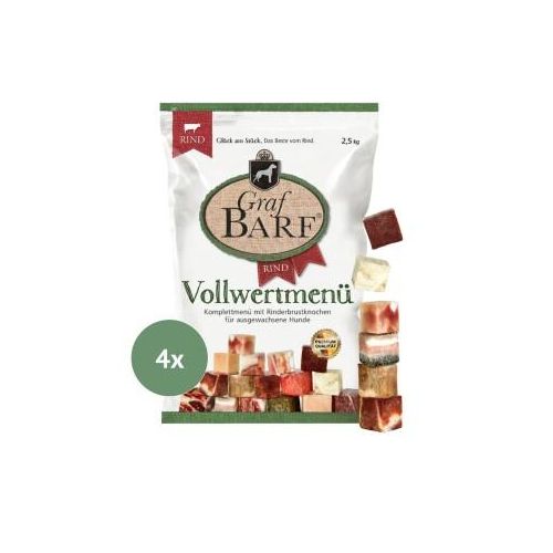 Graf Barf Vollwertmenü Rind 4x2,5kg