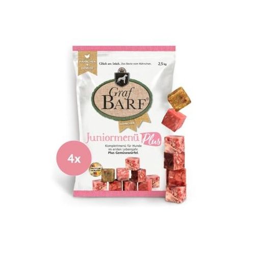 Graf Barf Juniormenü Plus Hähnchen 4x2,5kg